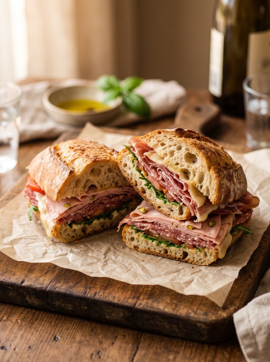 Panino salumi e provola