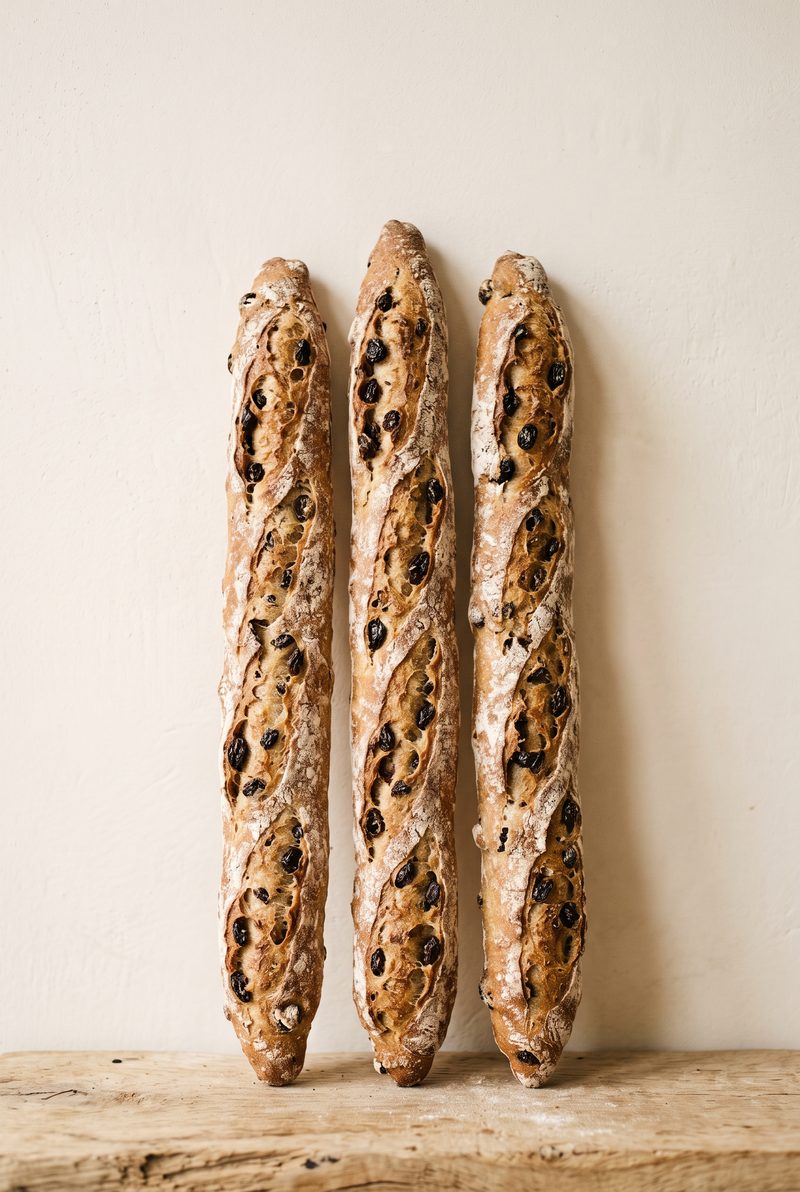 Filoni di pane all'uvetta